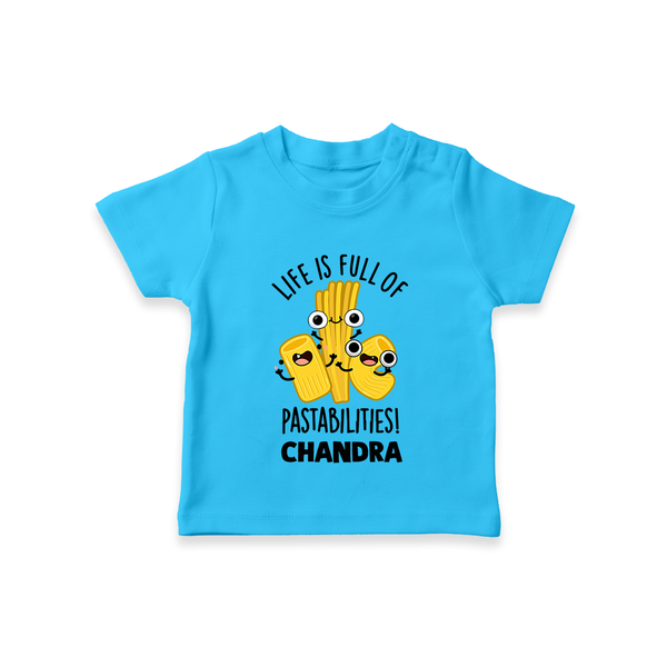 Pasta Lover Tshirt - SKY BLUE - 0-5 Months Old (Chest 17")