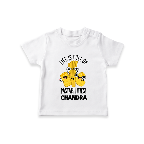 Pasta Lover Tshirt - WHITE - 0-5 Months Old (Chest 17")