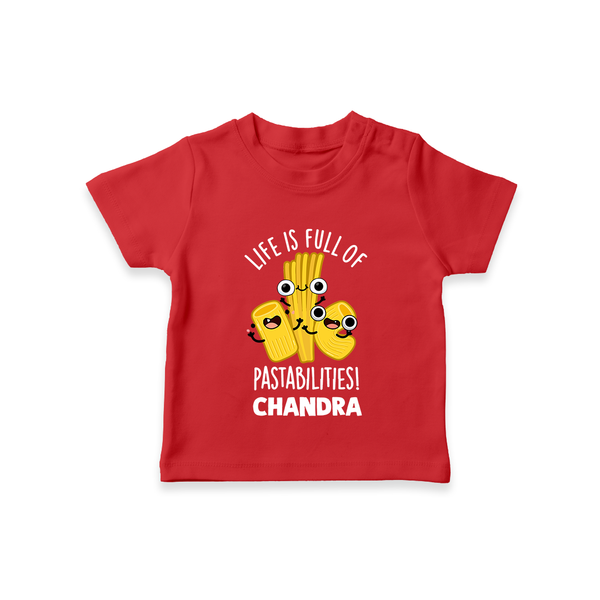 Pasta Lover Tshirt - RED - 0-5 Months Old (Chest 17")