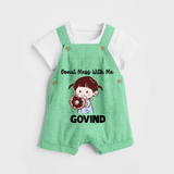 Donut Mess With Me Dungaree - GREEN - 0 - 5 Months Old (Chest 18")