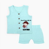Donut Mess With Me Baby Jabla Set - BABY BLUE - 0 - 3 Months Old (Chest 9.8")