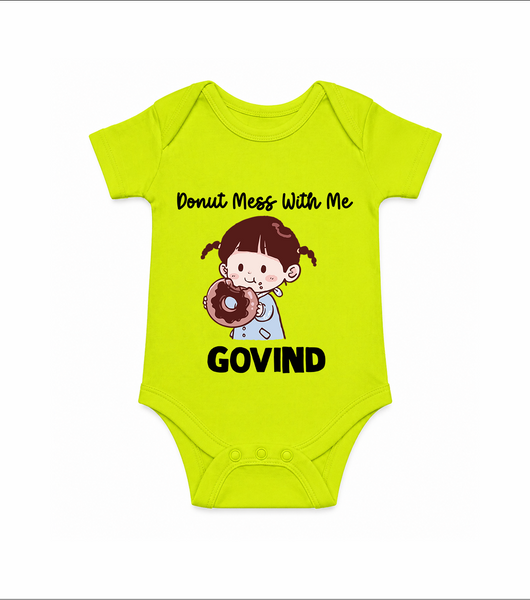 Donut Mess With Me Baby Romper