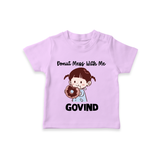 Donut Mess With Me Tshirt - LILAC - 0-5 Months Old (Chest 17")