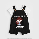 Donut Mess With Me Dungaree - BLACK - 0 - 5 Months Old (Chest 18")