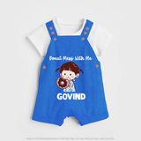 Donut Mess With Me Dungaree - COBALT BLUE - 0 - 5 Months Old (Chest 18")