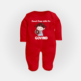 Donut Mess With Me Full body suit - RED - New Born (Chest 7.5")