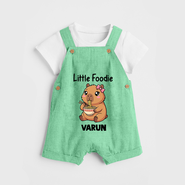 Little Foodie Dungaree - GREEN - 0 - 5 Months Old (Chest 18")