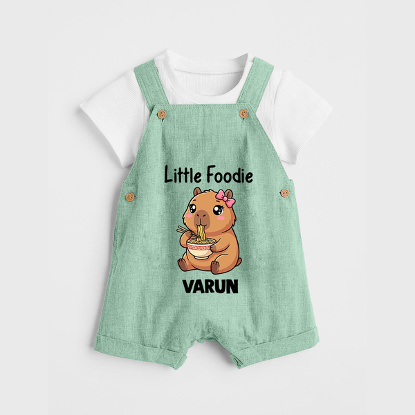 Little Foodie Dungaree - MINT GREEN - 0 - 5 Months Old (Chest 18")
