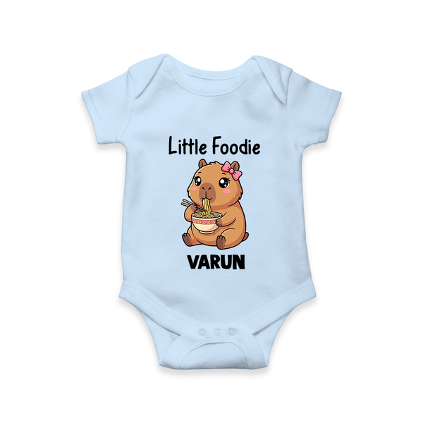 Little Foodie Baby Romper - BABY BLUE - New Born (Chest 14")