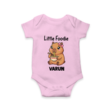 Little Foodie Baby Romper - BABY PINK - New Born (Chest 14")