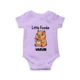 Little Foodie Baby Romper - LILAC - New Born (Chest 14")