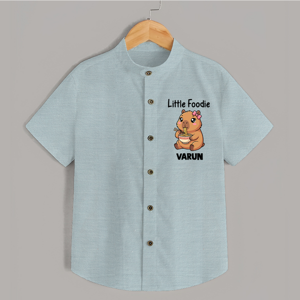 Little Foodie Shirt - ARCTIC BLUE - 0 - 6 Months Old (Chest 23")