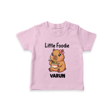 Little Foodie Tshirt - BABY PINK - 0-5 Months Old (Chest 17")