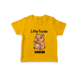 Little Foodie Tshirt - CHROME YELLOW - 0-5 Months Old (Chest 17")
