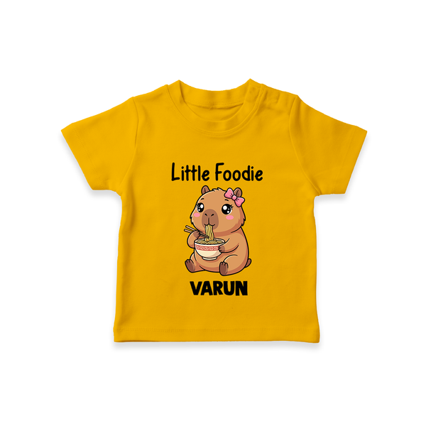 Little Foodie Tshirt - CHROME YELLOW - 0-5 Months Old (Chest 17")