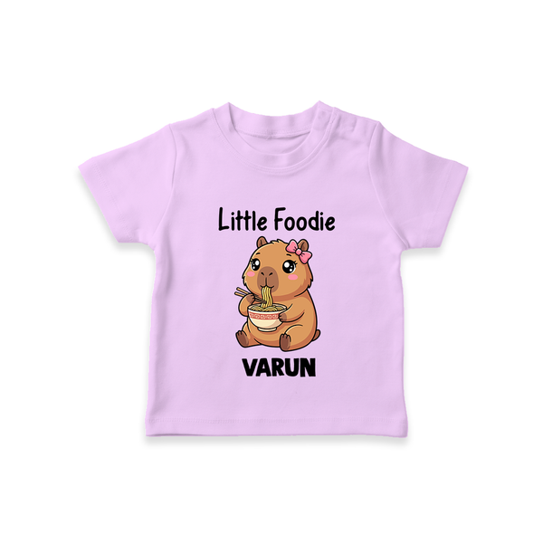 Little Foodie Tshirt - LILAC - 0-5 Months Old (Chest 17")