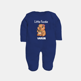 Little Foodie Full body suit - NAVY BLUE - New Born (Chest 7.5")