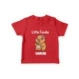 Little Foodie Tshirt - RED - 0-5 Months Old (Chest 17")