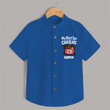 My Blood Type Is Chocolate Shirt - COBALT BLUE - 0 - 6 Months Old (Chest 23")