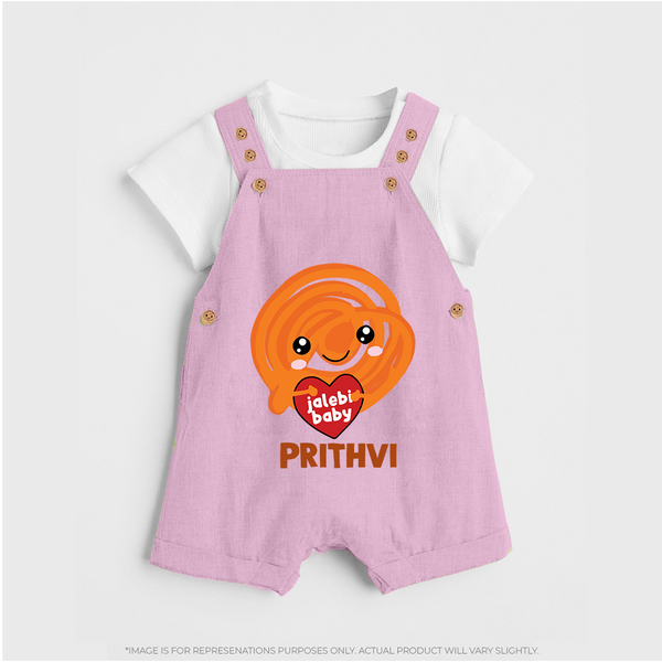 Jalebi Baby Delight Dungaree - BABY PINK - 0 - 5 Months Old (Chest 18")