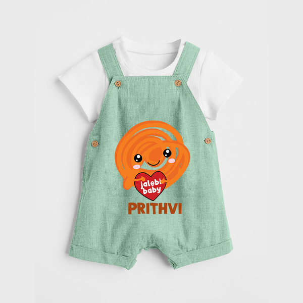 Jalebi Baby Delight Dungaree - MINT GREEN - 0 - 5 Months Old (Chest 18")