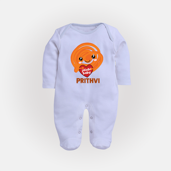 Jalebi Baby Delight Full body suit - BABY BLUE - New Born (Chest 7.5")