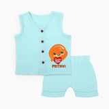 Jalebi Baby Delight Baby Jabla Set - BABY BLUE - 0 - 3 Months Old (Chest 9.8")