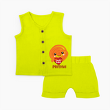 Jalebi Baby Delight Baby Jabla Set - LIME GREEN - 0 - 3 Months Old (Chest 9.8")