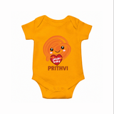 Jalebi Baby Delight Baby Romper - CHROME YELLOW - New Born (Chest 14")