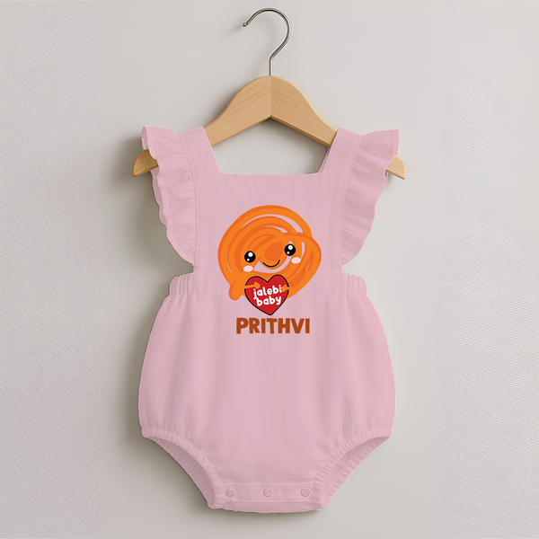 Jalebi Baby Delight Romper Frock - BABY PINK - 0 - 3 Months Old (Chest 19")