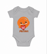 Jalebi Baby Delight Baby Romper - GREY - New Born (Chest 14")