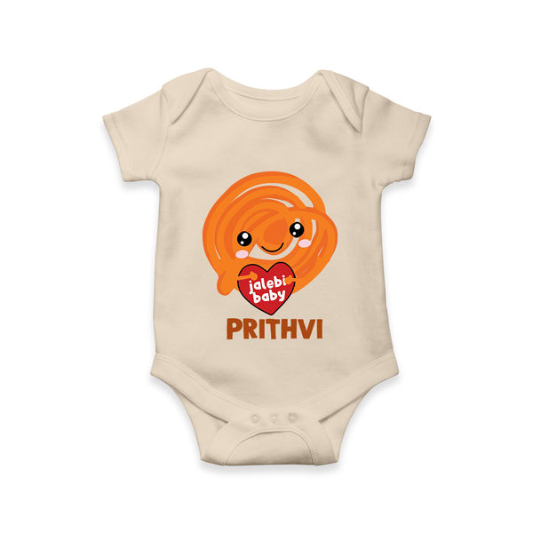 Jalebi Baby Delight Baby Romper - IVORY - New Born (Chest 14")