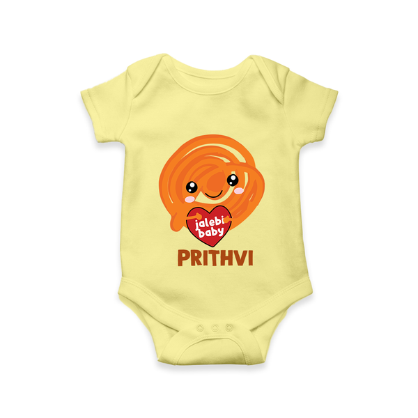 Jalebi Baby Delight Baby Romper - PASTEL YELLOW - New Born (Chest 14")