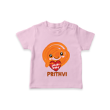 Jalebi Baby Delight Tshirt - BABY PINK - 0-5 Months Old (Chest 17")