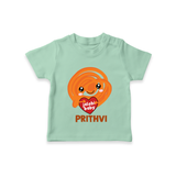 Jalebi Baby Delight Tshirt - MINT GREEN - 0-5 Months Old (Chest 17")