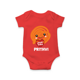 Jalebi Baby Delight Baby Romper - RED - New Born (Chest 14")
