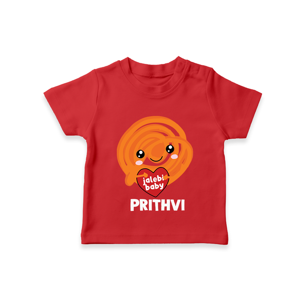 Jalebi Baby Delight Tshirt - RED - 0-5 Months Old (Chest 17")