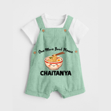 Noodle Lover Dungaree - MINT GREEN - 0 - 5 Months Old (Chest 18")
