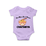 Noodle Lover Baby Romper - LILAC - New Born (Chest 14")