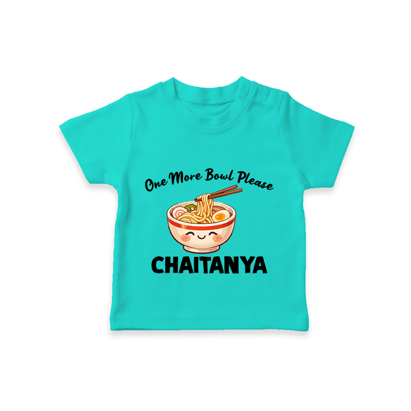 Noodle Lover Tshirt - TEAL - 0-5 Months Old (Chest 17")