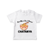 Noodle Lover Tshirt - WHITE - 0-5 Months Old (Chest 17")