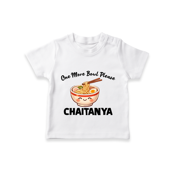 Noodle Lover Tshirt - WHITE - 0-5 Months Old (Chest 17")