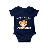 Noodle Lover Baby Romper - NAVY BLUE - New Born (Chest 14")