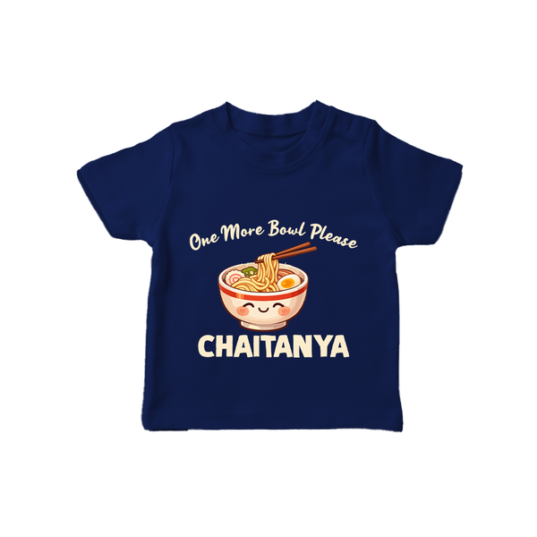 Noodle Lover Tshirt - NAVY BLUE - 0-5 Months Old (Chest 17")