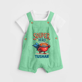 Souper Hero Dungaree - GREEN - 0 - 5 Months Old (Chest 18")