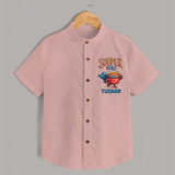 Souper Hero Shirt - PEACH - 0 - 6 Months Old (Chest 23")