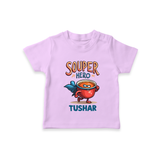 Souper Hero Tshirt - LILAC - 0-5 Months Old (Chest 17")