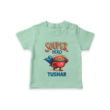 Souper Hero Tshirt - MINT GREEN - 0-5 Months Old (Chest 17")