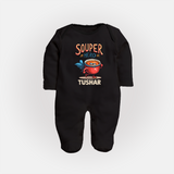 Souper Hero Full body suit - BLACK - New Born (Chest 7.5")