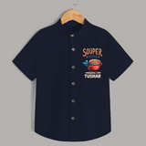 Souper Hero Shirt - NAVY BLUE - 0 - 6 Months Old (Chest 23")